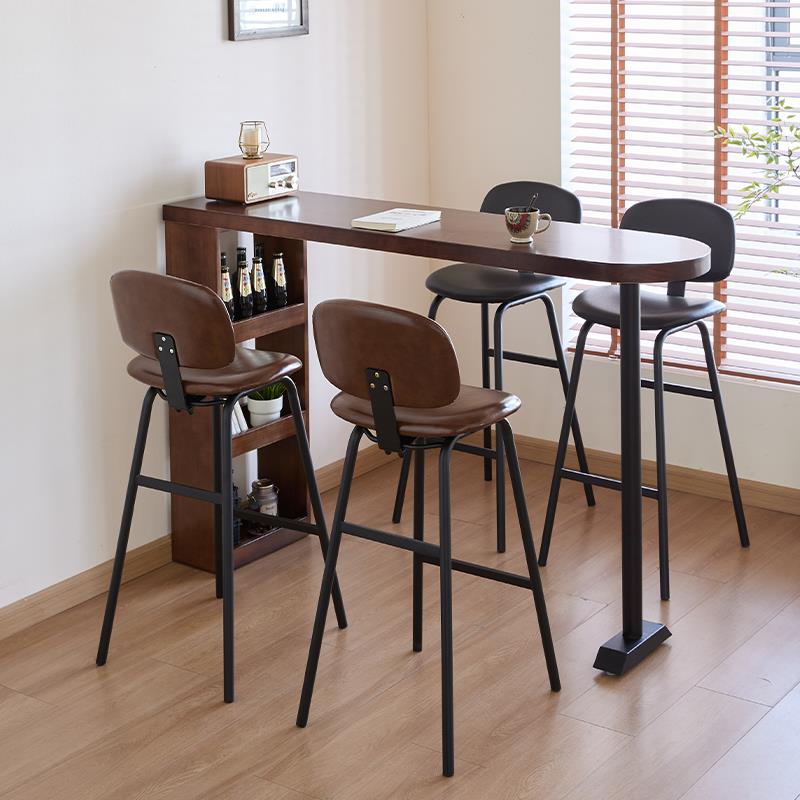 需定制法式复古实木隔断桌吧台桌家用客厅沙发靠墙收纳置物咖啡高