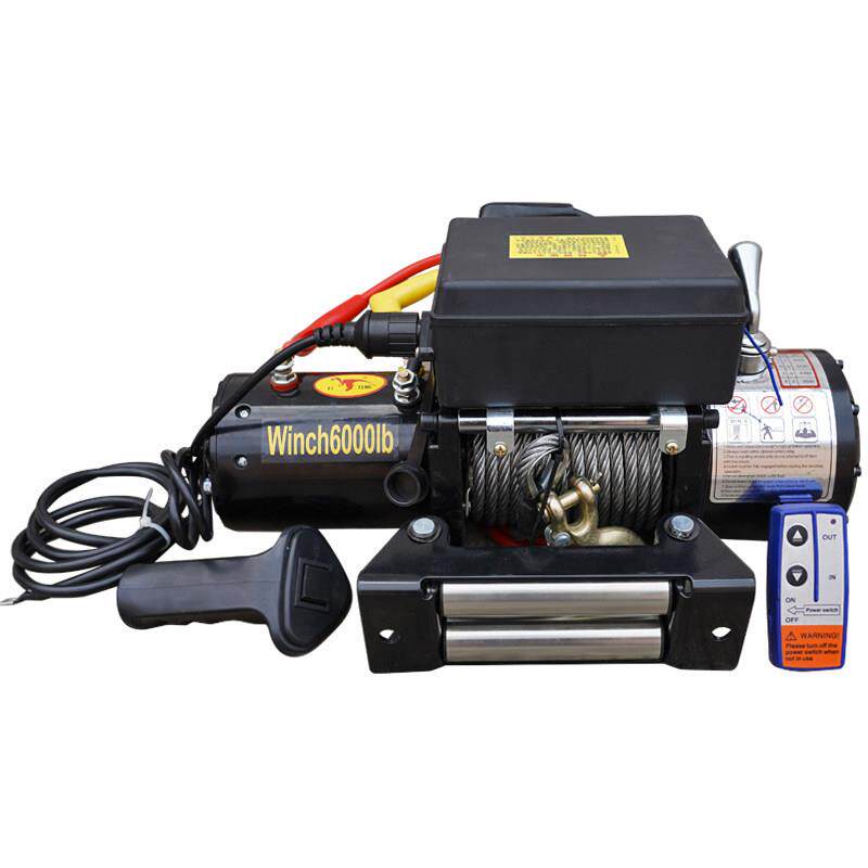 电动绞盘12V越野车自救汽车24V绞盘电动吊车卷扬机提升机车载吊机