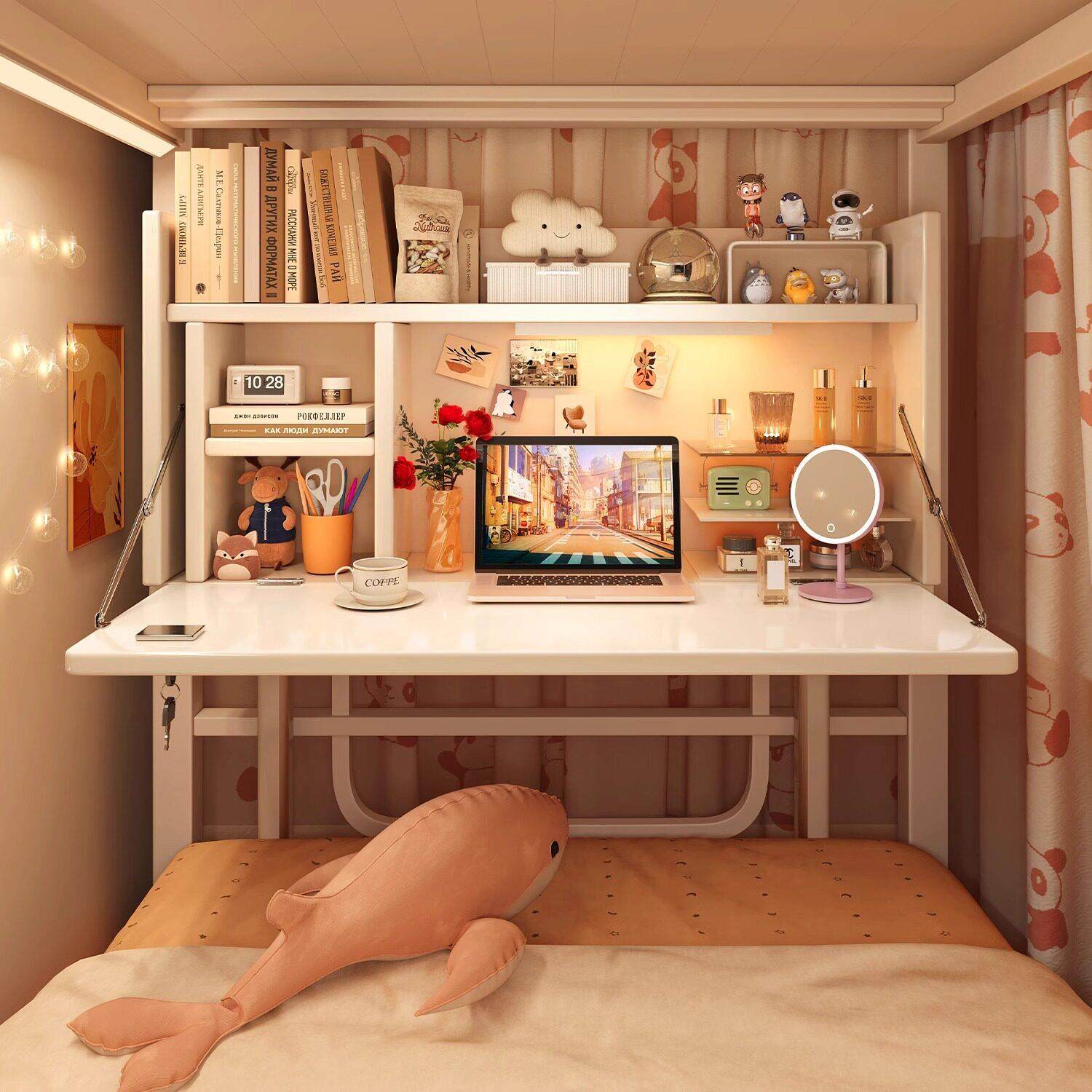 床上书桌大学生寝室上铺下铺小桌子懒人桌宿舍经济型笔记本电脑桌,住宅家具,电脑桌,淘宝优惠券,粉丝福利购,淘宝优惠卷