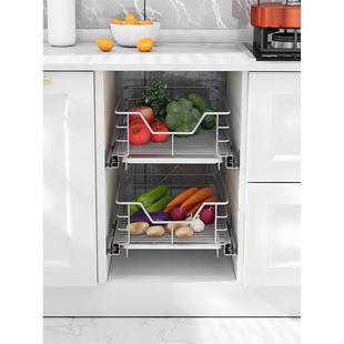 果蔬菜拉篮400橱柜浅拉篮350深500放菜600水果篮650抽屉式 700定制