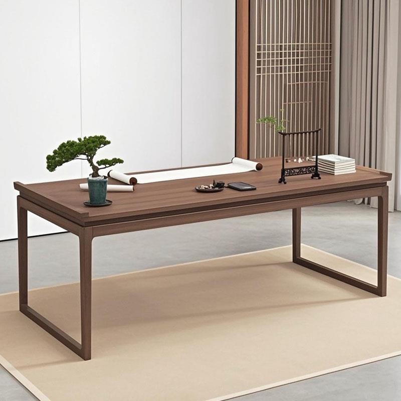 需定制宋代美学书桌老榆木书房书桌中式实木书法桌画案古风禅意毛