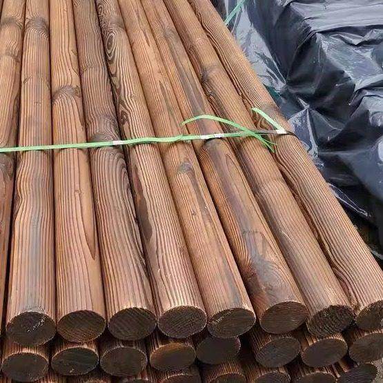 花旗松碳化圆柱户外防腐木圆木柱子碳化横梁立柱凉亭南方松仿四川,基础建材,碳化木,淘宝优惠券,粉丝福利购,淘宝优惠卷