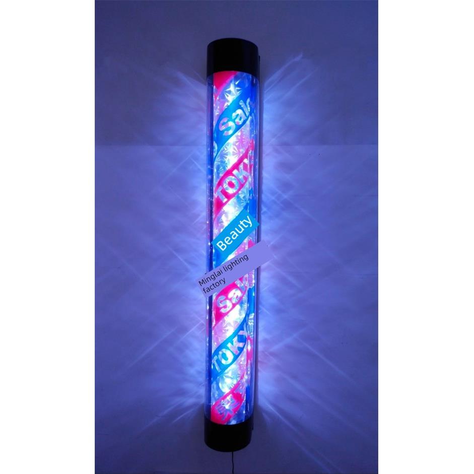 厂家直销发廊转灯 美发挂灯 美发转灯LED 理发店专用灯120CM灯箱