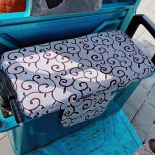 通用亚麻布透气车垫防滑加厚四轮车前坐垫套 电动三轮车坐垫四季