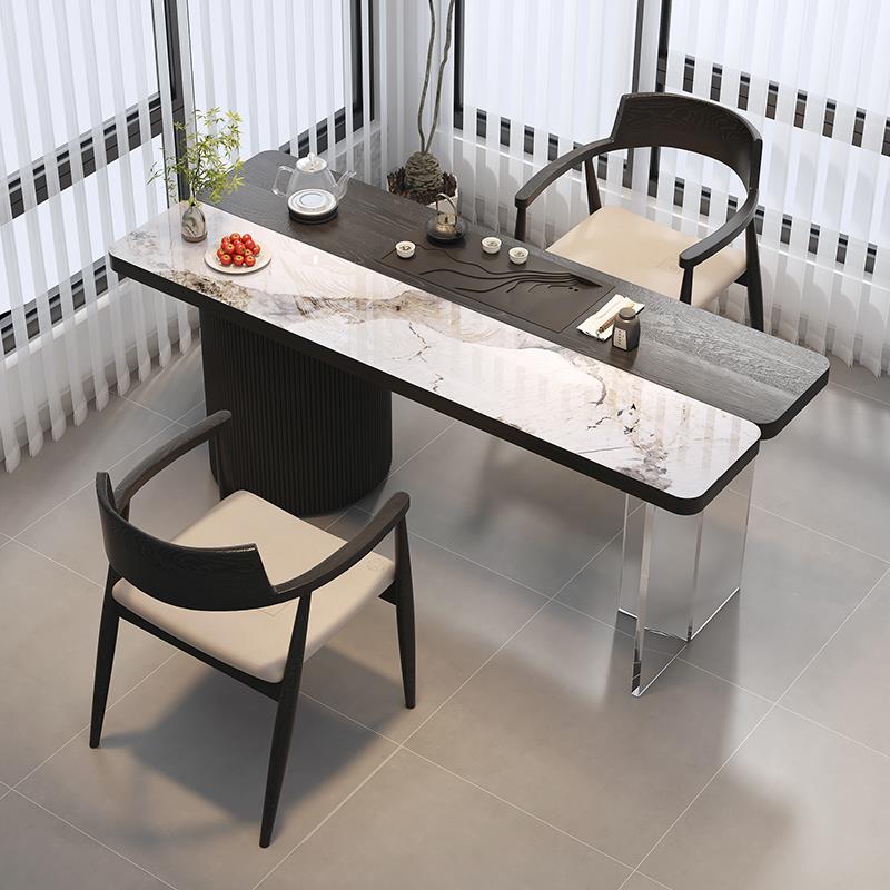 需定制阳台茶桌椅组合实木原木泡茶桌简约家用办公室茶台茶桌2025