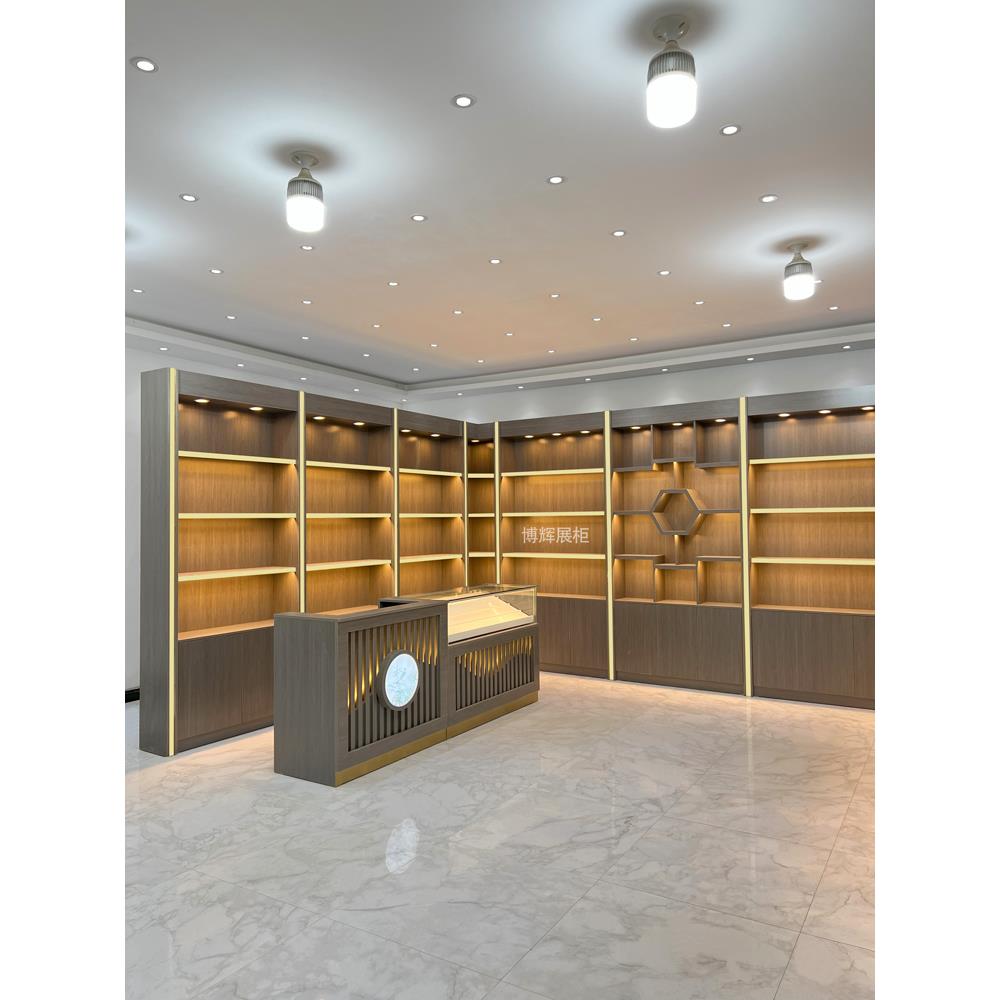 实木烟柜超市便利店烟酒展示柜小卖部香烟柜台收银台红白酒陈列柜