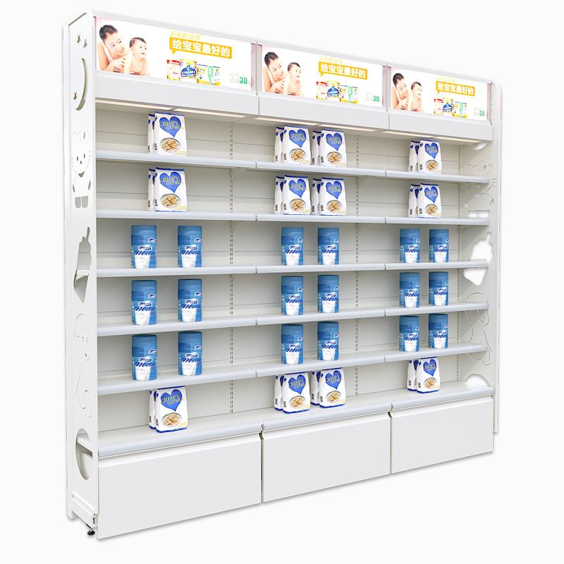 四川母婴店货架展示柜婴童孕婴店货架 成都宝宝店奶粉中岛柜货柜