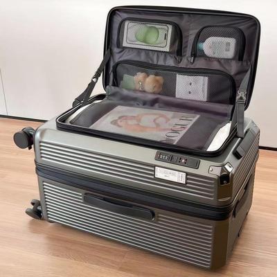 2025新款侧开盖深仓5轮大容量行李箱男女32寸可扩容旅行拉杆箱26