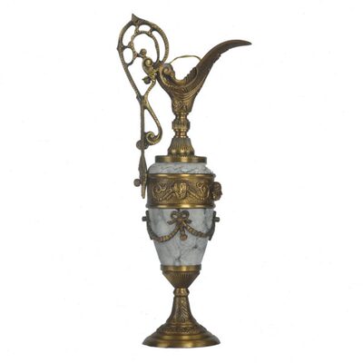进口欧式古典花瓶复古纯铜花器桌面摆件瓶客厅装饰工艺品摆台8553