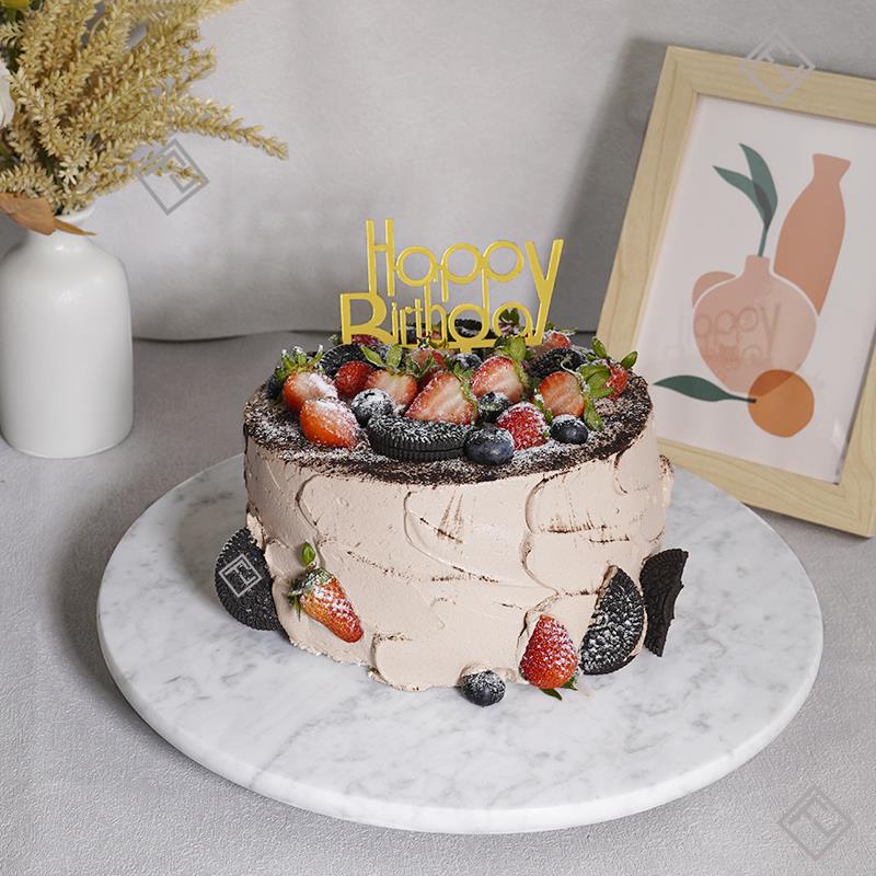 饼干蛋糕裱花转台裱花转盘旋转台大理石转台裱花架烘焙工具套装