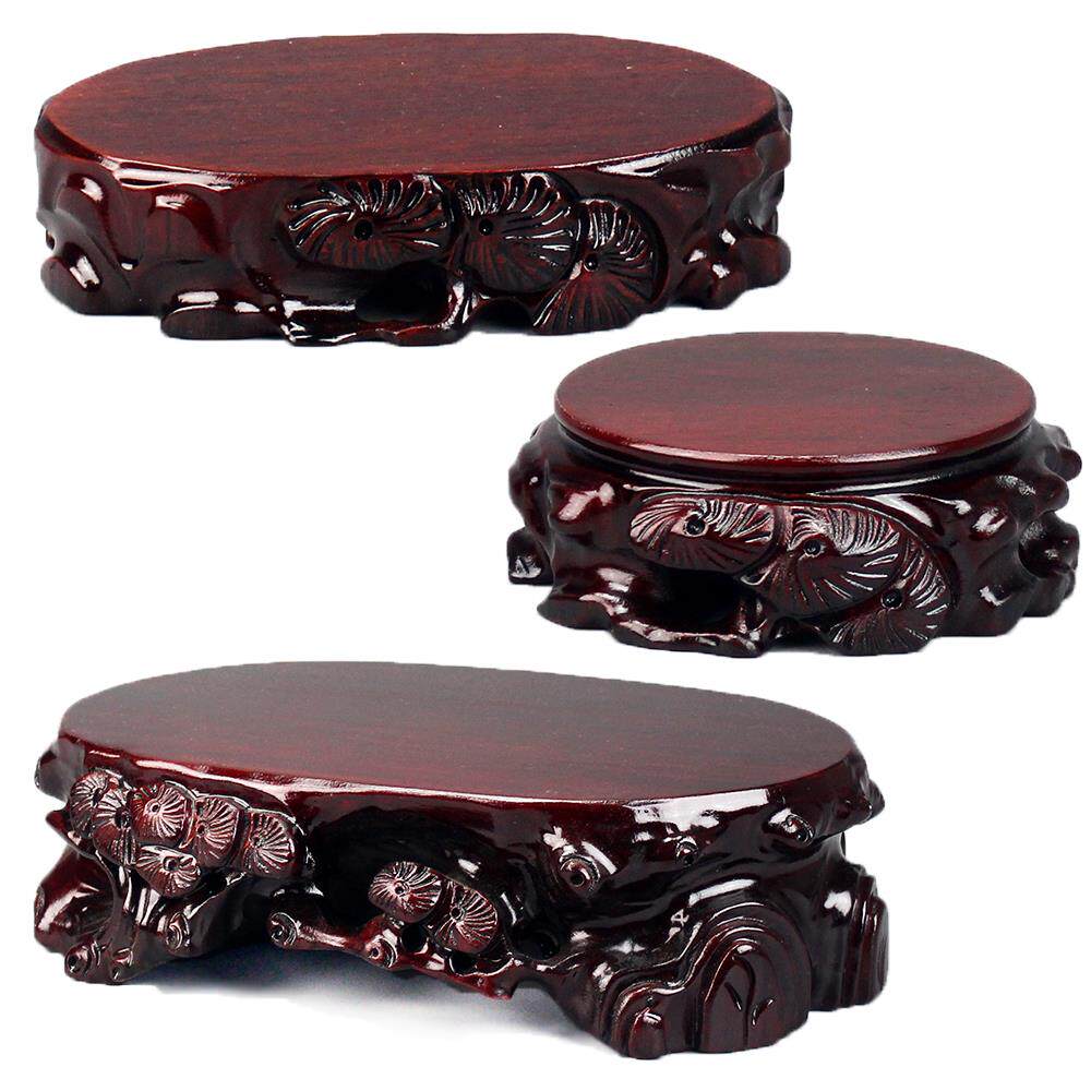 实木奇石底座木质根雕圆形摆件佛像花盆瓷器古玩泰山石头托架包邮