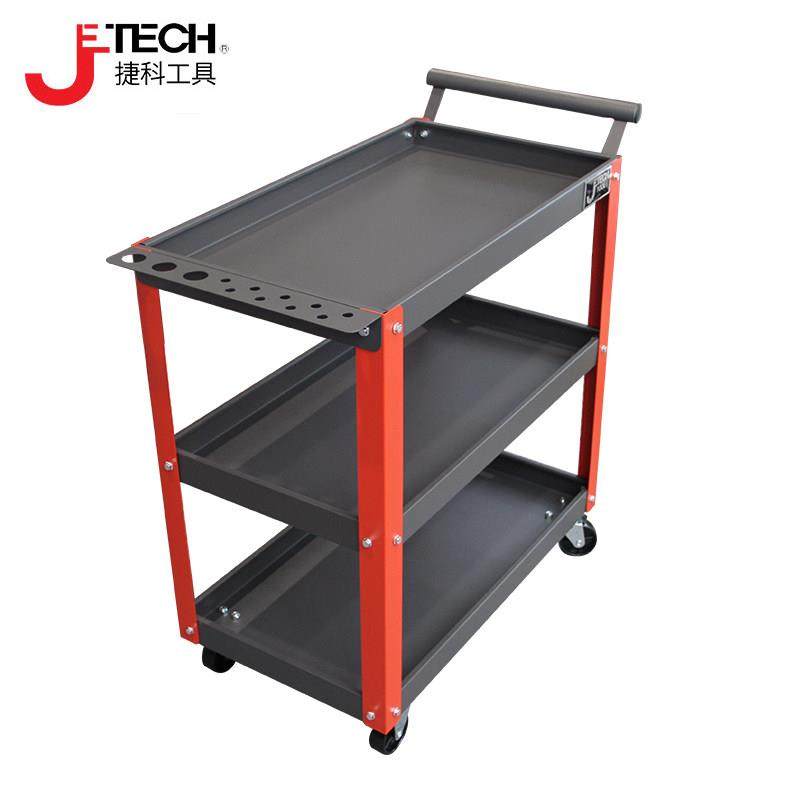 捷科工具车小推车三层零件车维修小推车汽修移动三层工具车RC-3A