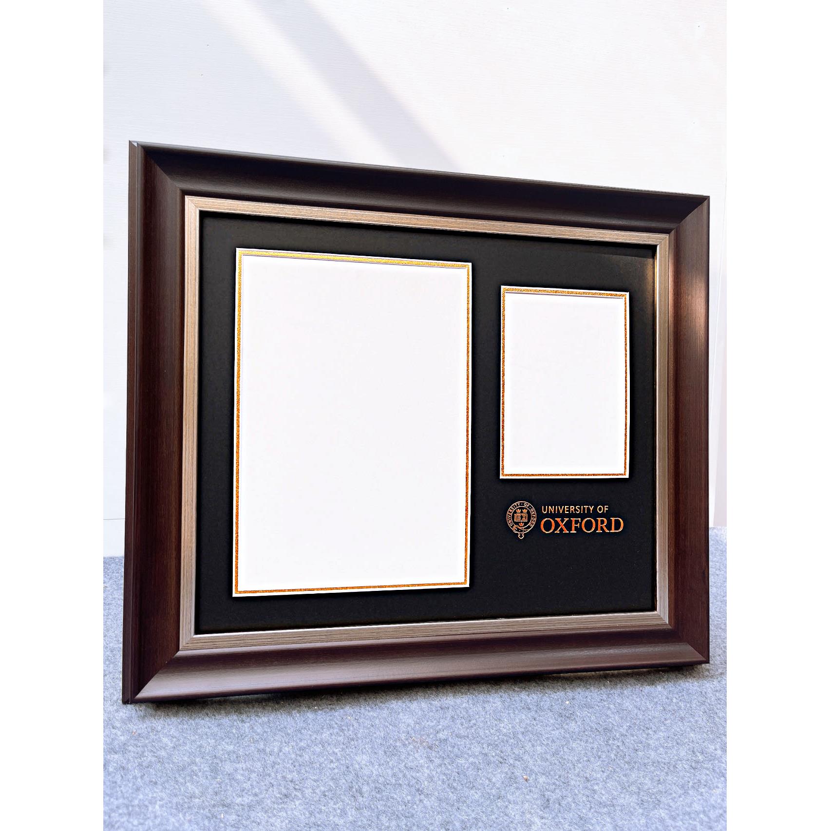 证书展示画框实木相框定制任意尺寸荣誉证书框墨尔本毕业文凭证书
