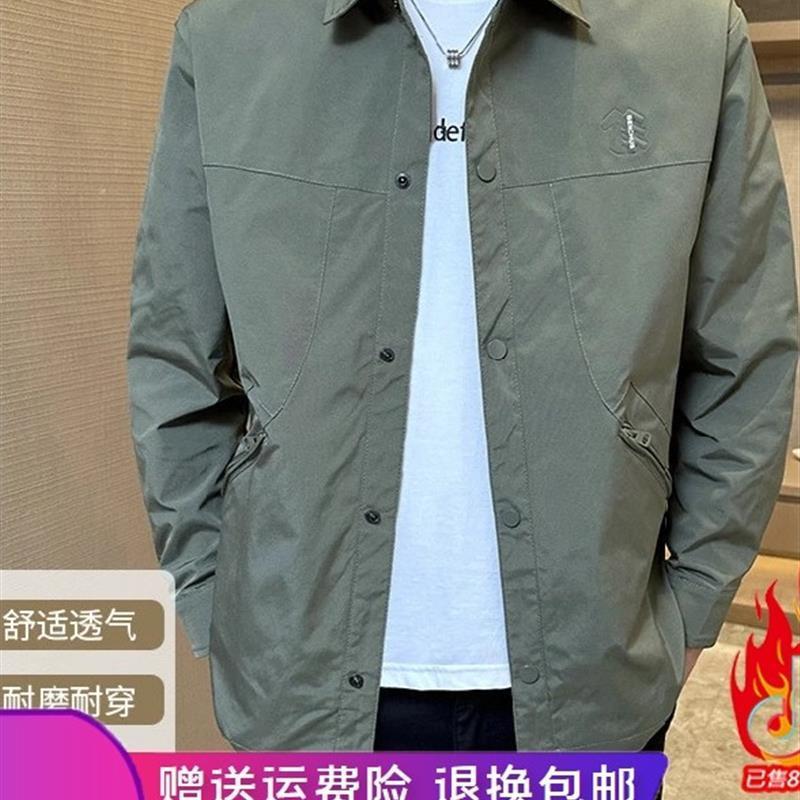 臻品衣说2025简y约休闲男士衬G衫商务外套翻领韩版百搭上衣新款纯