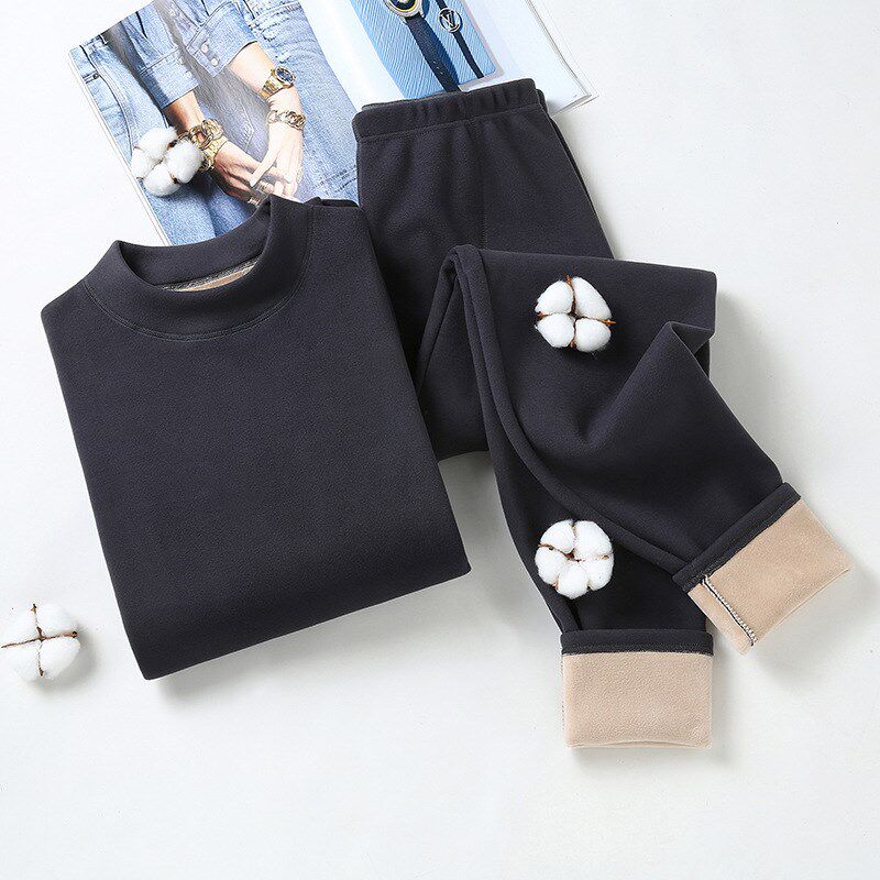 中老年保暖内衣加德绒加厚60到70岁男士女款老人爸爸妈妈秋衣秋裤