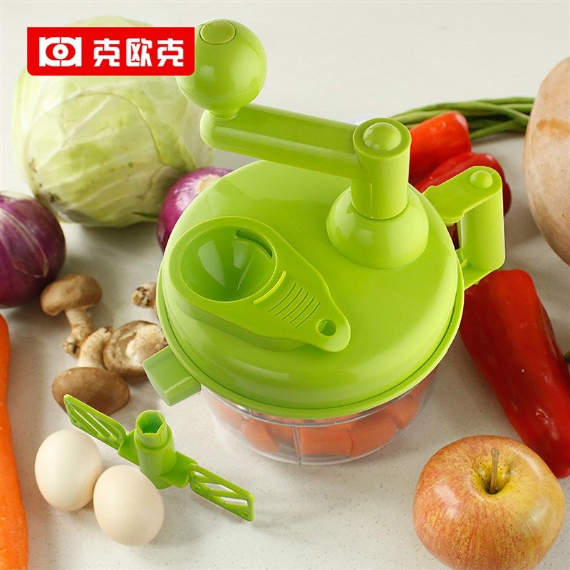 克欧克多功能切菜器碎菜器手动饺子馅绞肉机食物料理机搅拌器,厨房/烹饪用具,多功能切菜器,淘宝优惠券,粉丝福利购,淘宝优惠卷