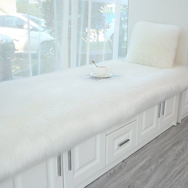 长毛绒网红飘窗垫窗台垫四季通用地毯卧室飘窗阳台垫子定制可机洗