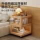 实木沙发边几可移动茶几带轮沙发侧边柜简约卧室床头柜客厅小推车