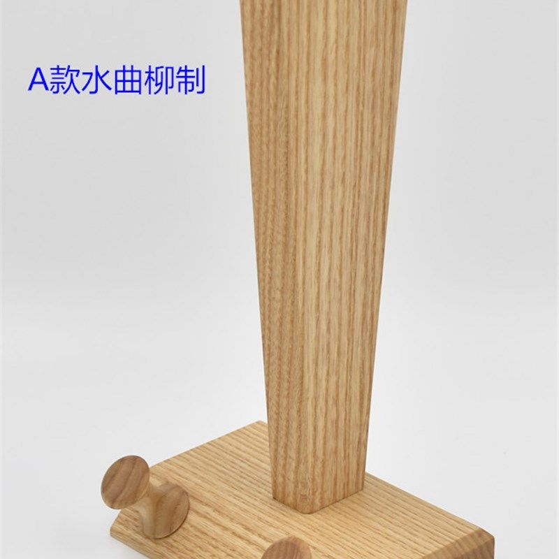 创意实木手工精制带绕线耳机架实木大耳机架实木耳机展示架