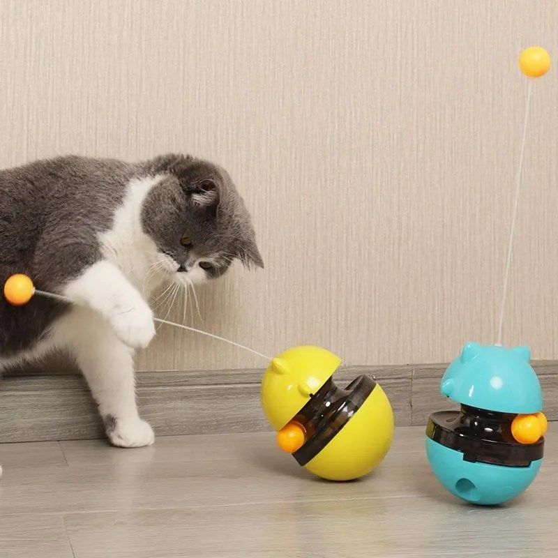猫咪玩具不倒翁猫咪转盘玩具漏食球逗猫棒解闷自嗨逗猫神器猫玩具,宠物/宠物食品及用品,逗猫棒,淘宝优惠券,粉丝福利购,淘宝优惠卷
