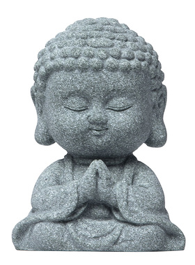 青砂石景观佛像小摆件园艺盆景假山微景观造景如来茶宠装饰品摆设