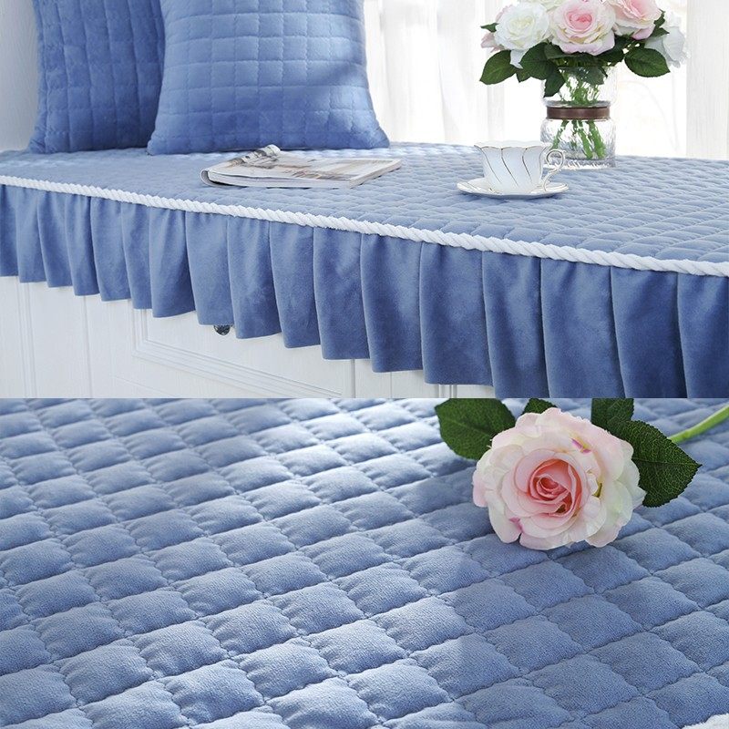 欧式加厚卧室飘窗垫窗台垫榻榻米垫毯子防滑阳台垫定做四季可机洗