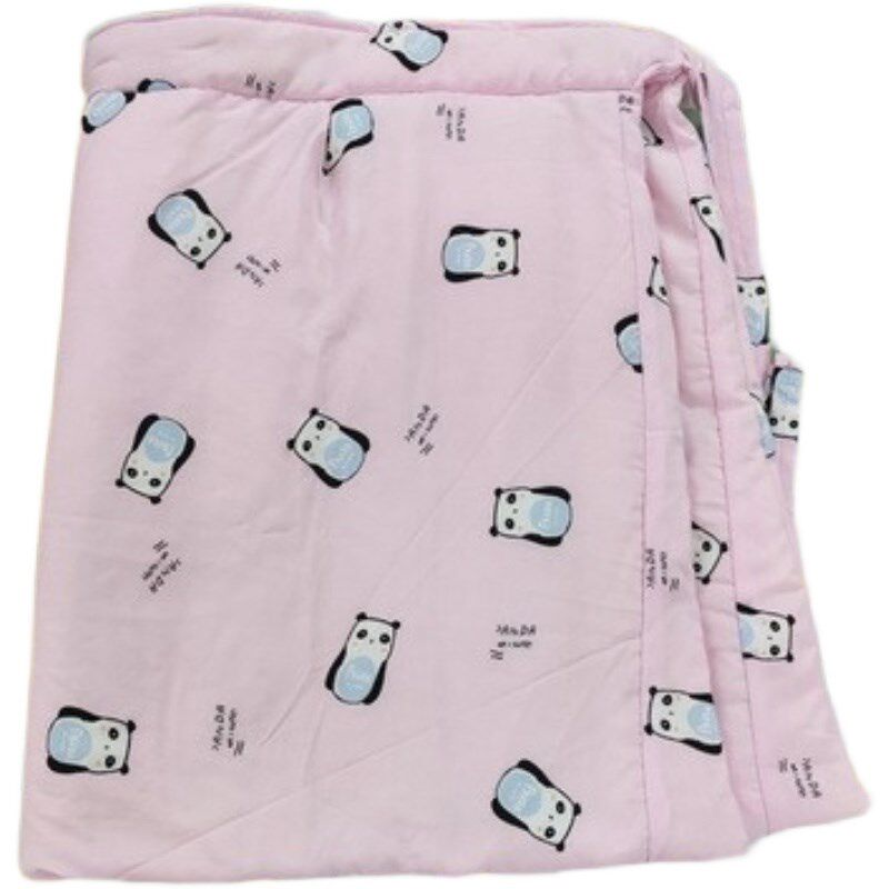 秋冬婴幼儿下半身包屁屁纯棉花抱裙宝宝围腰老式防寒保暖抱被红色