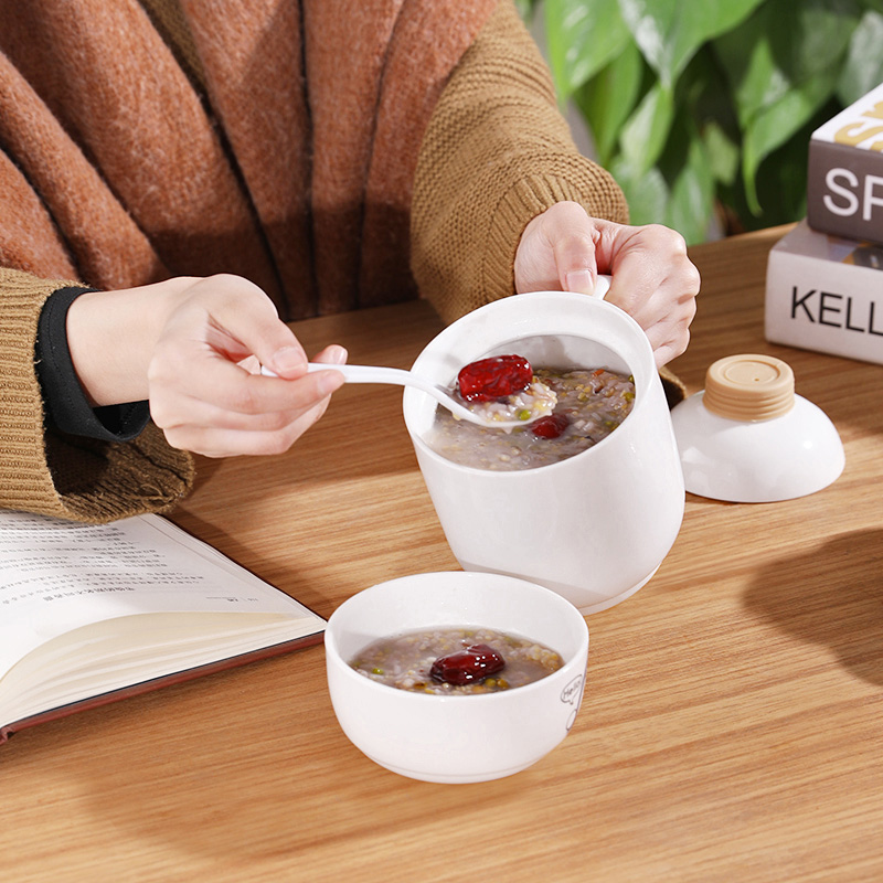 办公室宿舍陶瓷养生杯电炖杯小炖杯分体内胆陶瓷杯身600毫升单杯