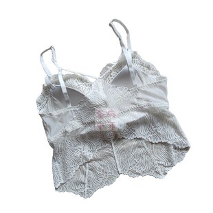 轻奢内衣女法式蕾丝吊带高级感西装内搭镂空美背上衣夏防走光背心