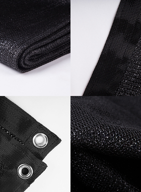 遮阳网防晒网阳台庭院隔热网阳光房家用户外黑色庶阴网遮光网加厚