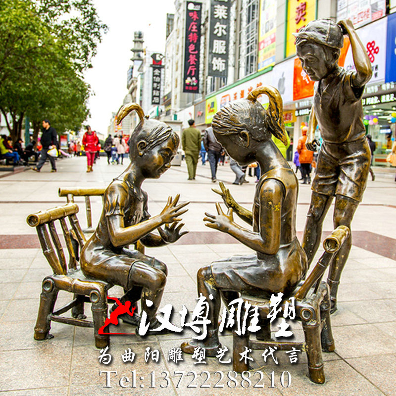 玻璃钢仿铜音乐人物雕像户外园林景观步行街商业街广场装饰定制