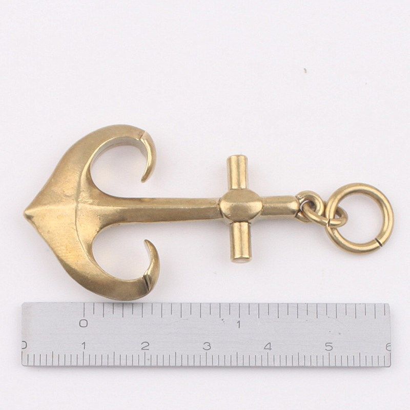 纯黄铜船舵船锚钥匙扣儿童男女平安创意手工礼品项链挂件吊坠配件,节庆用品/礼品,钥匙扣,淘宝优惠券,粉丝福利购,淘宝优惠卷