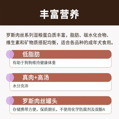 rawz罗斯肉丝绿唇贻贝骨汤鸡胸南瓜椰子鸭肉狗罐头283g