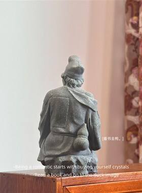 济颠僧 活佛济公中式禅意人物盆景装饰鱼缸造景桌面摆件礼物