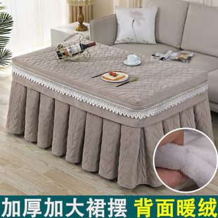 加厚烤火桌罩套长方形冬季 新款 加绒茶几桌布烤火罩烤火被电炉罩套