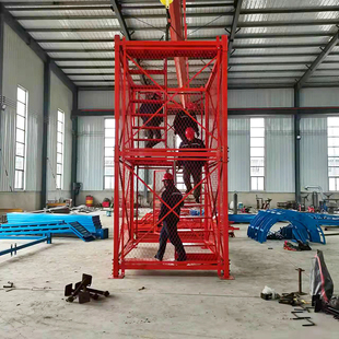 桥梁基坑组装式安全梯笼建筑施工上下行人爬梯箱式墩柱安全防护笼