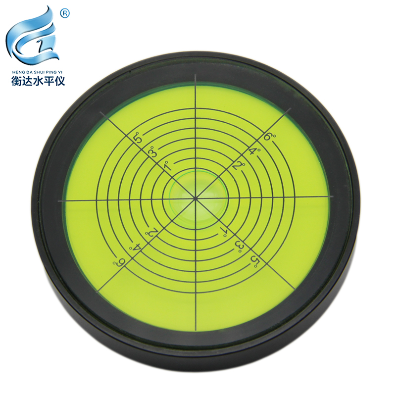 耐高温85度金属万向水平仪010高精度便携式圆形水准气泡珠