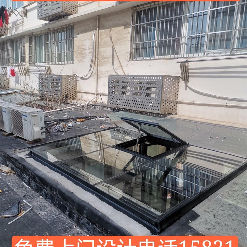 上海铝合金夹胶防爆玻璃智能移动天井露台雨棚花园别墅院子