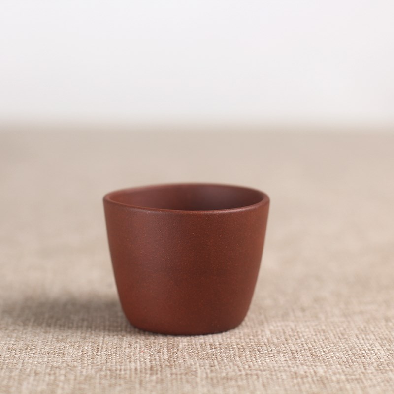 驯砂记 人杯 100cc 紫砂杯 口杯手工紫砂杯 中槽清宜兴紫砂茶杯