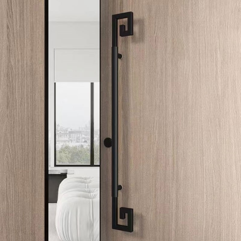 加厚不锈钢玻璃门拉手金色大门把手酒店中式大拉手仿古推拉门把手