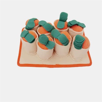 新款宠物闻嗅垫拔萝卜宠物狗狗慢食垫益智训练发声嗅闻垫