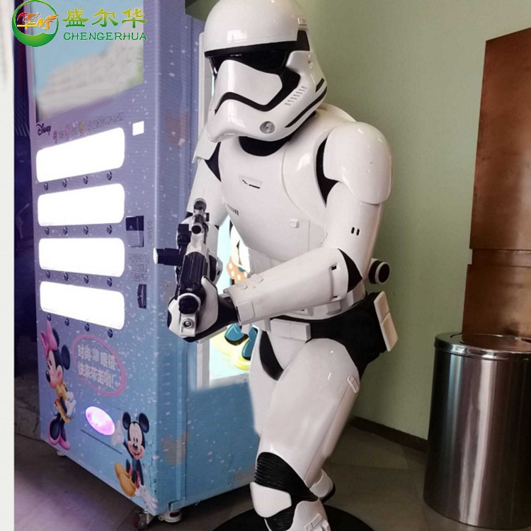 玻璃钢创意星球大战士兵人物雕塑武士电影院游乐场人物机器人摆件
