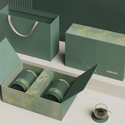 流光龙井茶叶礼盒空盒半斤春茶茶叶罐日照绿茶信阳毛尖包装盒定制