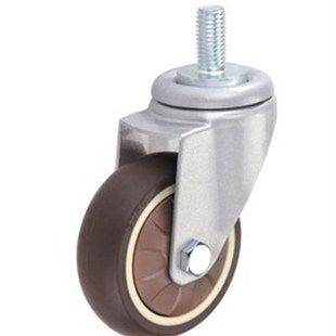 餐车轮 脚轮 向荣 寸人造胶丝杆万向轮