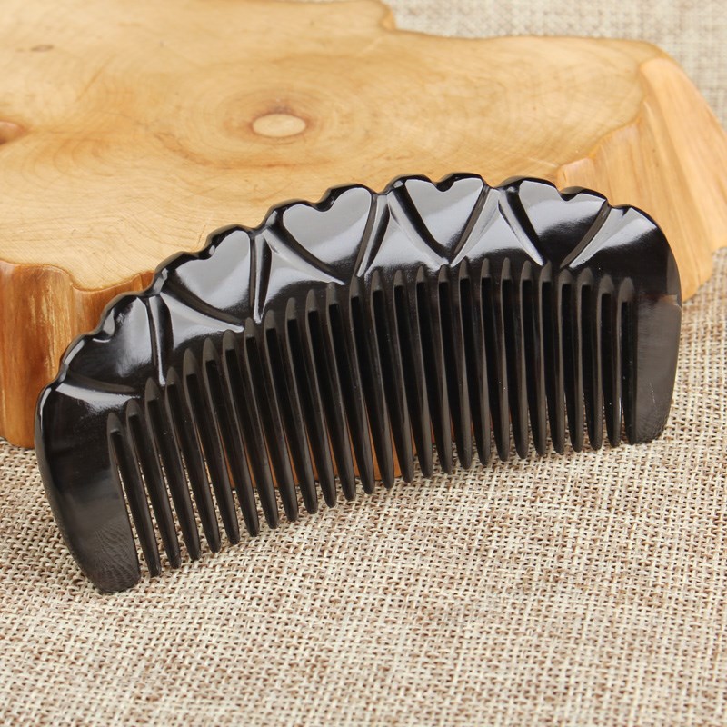 正宗黑牛角梳可爱小号天然便携式随身小梳子儿童女孩迷你宝宝梳