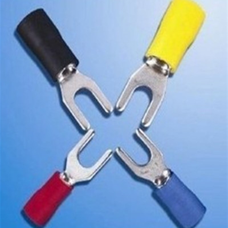 科威SV冷压接线端子SV2-5 铜鼻子 铜线耳 叉形预绝缘端头  1000只