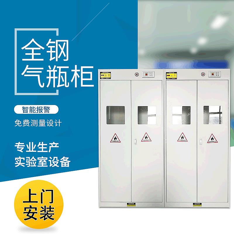 全钢单双瓶三乙炔智能气瓶柜储存柜实验室防爆气瓶柜钢瓶柜厂家
