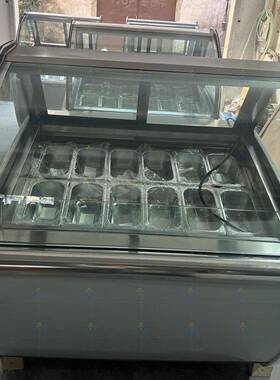 明毅14盘Ice Cream Display Showcase Freezer自动除霜冷藏展示柜
