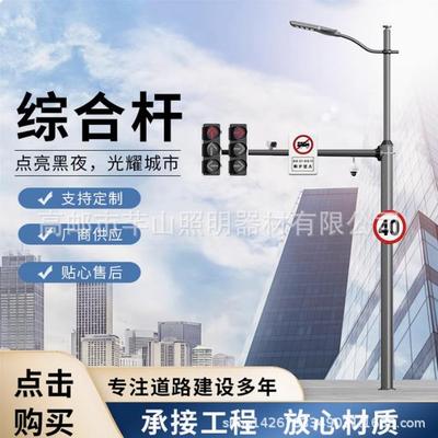 多功能路灯杆交通信号灯杆综合共杆双臂路灯杆多杆合一监控杆