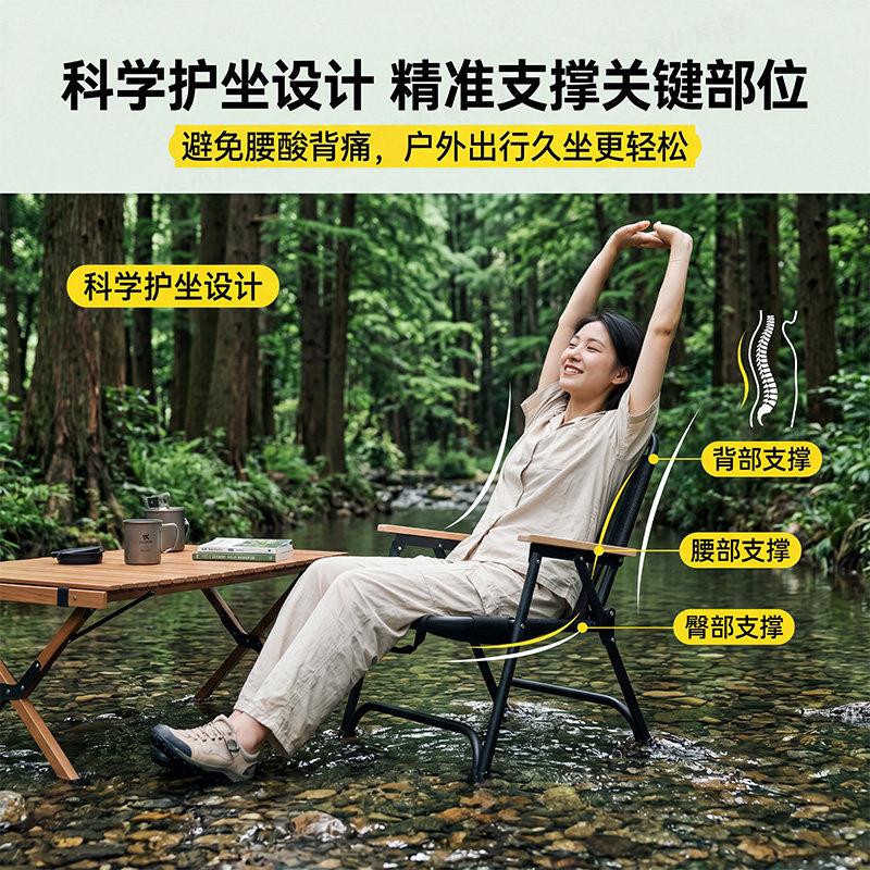 折叠克米特网椅子户露纱营烧躺椅可携JHKMTY-Z式钓鱼烤凳外家用阳